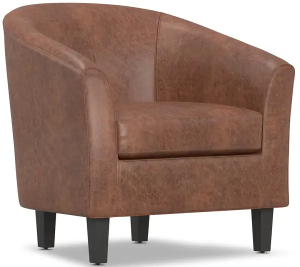 Austin Accent Chair in Distressed Vegan Leather