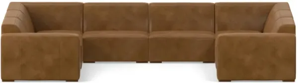 Rex U-Shaped Sectional in Genuine Leather