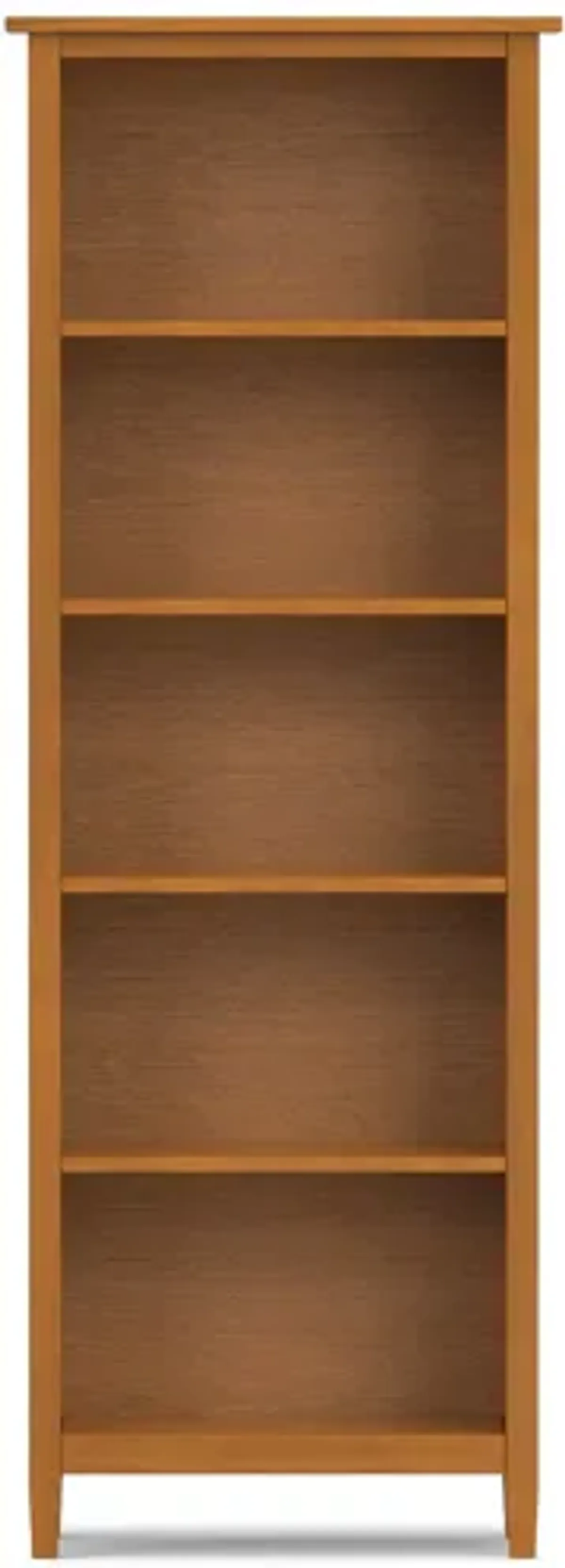Warm Shaker 5 Shelf Bookcase
