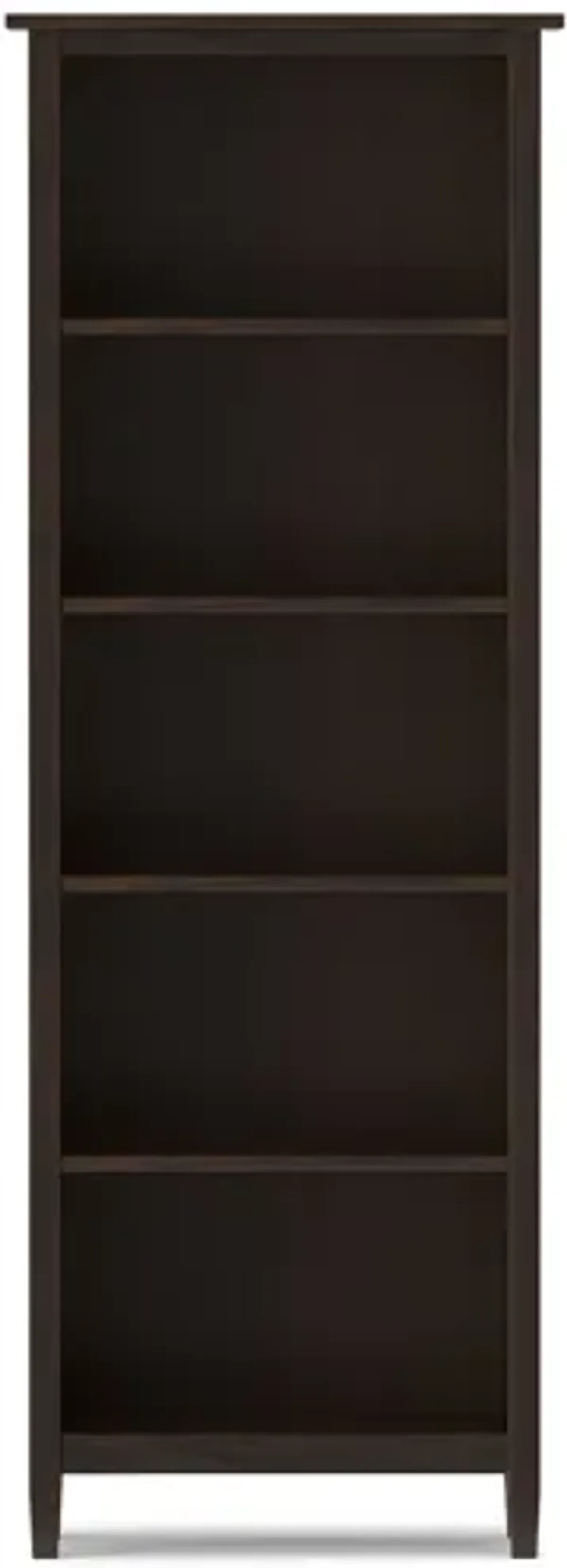 Warm Shaker 5 Shelf Bookcase