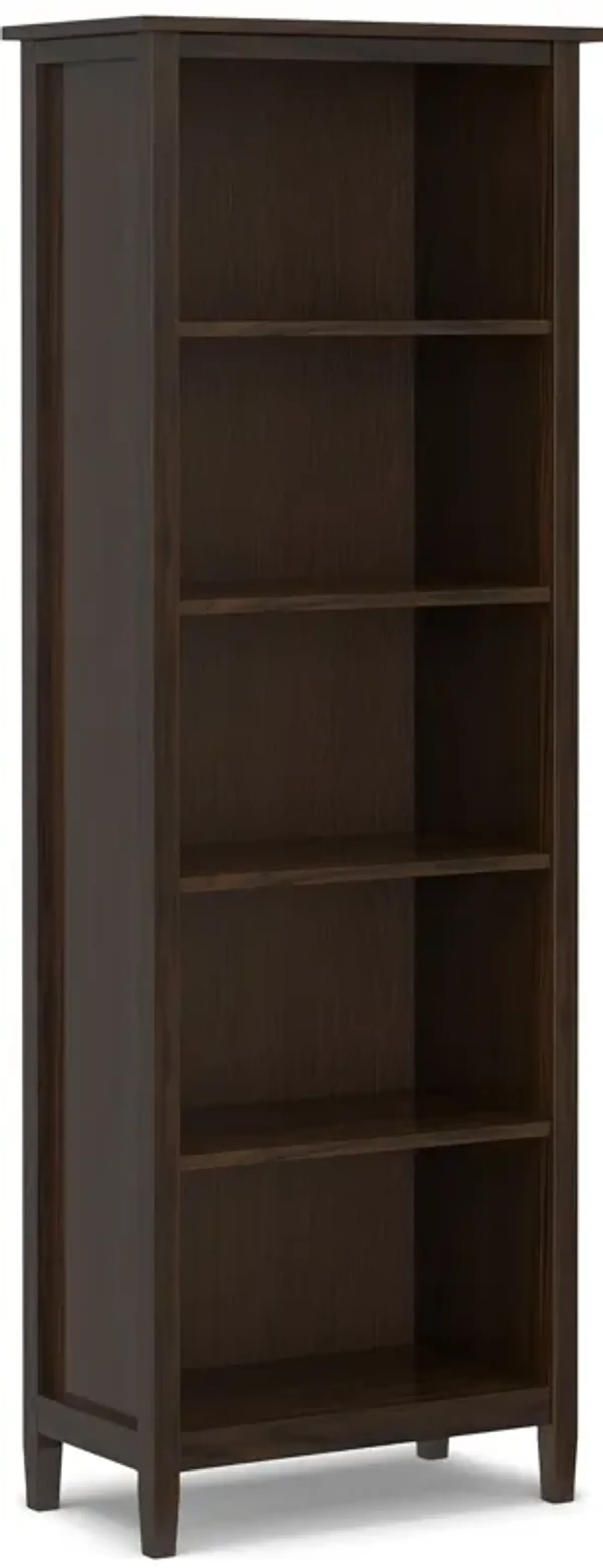 Warm Shaker 5 Shelf Bookcase