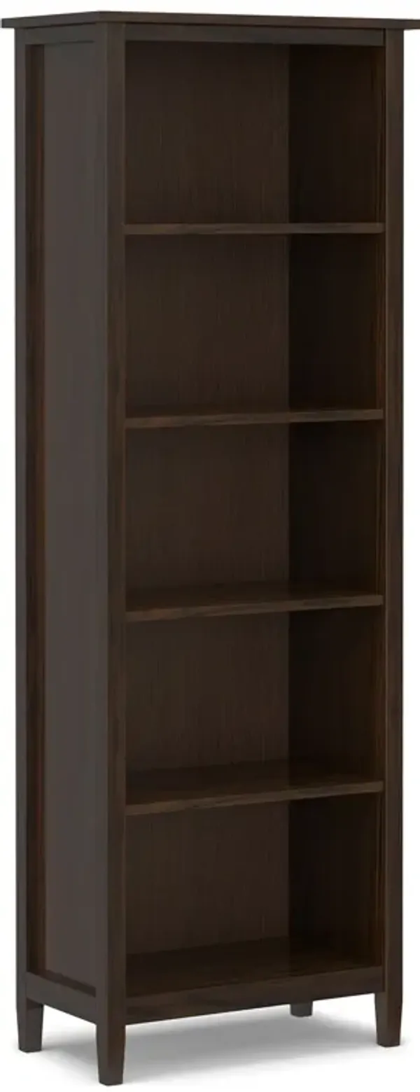 Warm Shaker 5 Shelf Bookcase