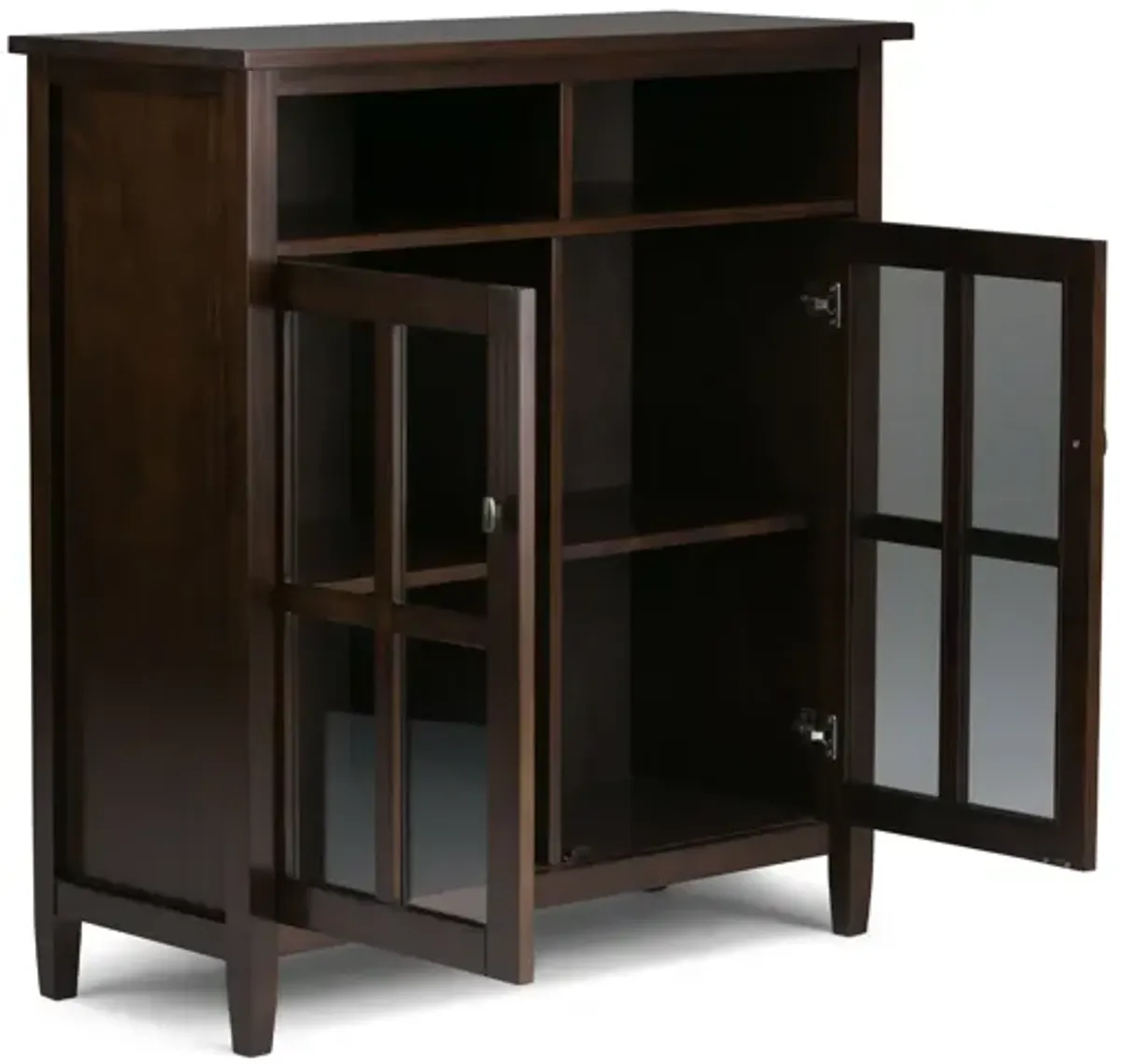 Warm Shaker Medium Storage Media Cabinet