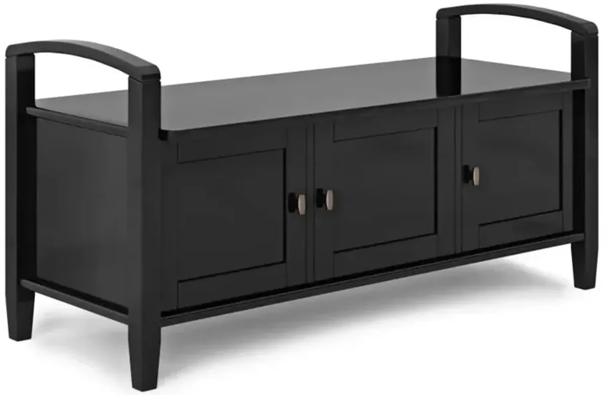 Warm Shaker Entryway Storage Bench