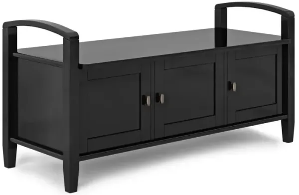 Warm Shaker Entryway Storage Bench