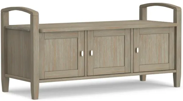 Warm Shaker Entryway Storage Bench