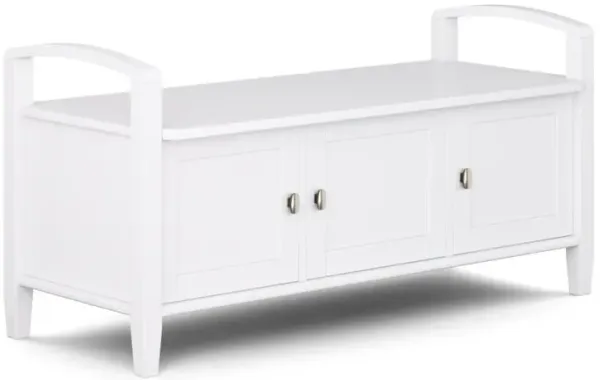 Warm Shaker Entryway Storage Bench