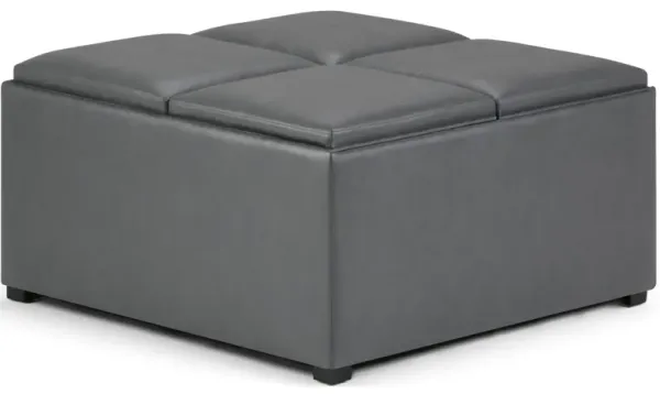 Avalon Table Ottoman in Vegan Leather