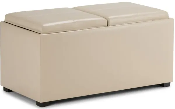 Avalon 5 Pc Storage Ottoman in Cream