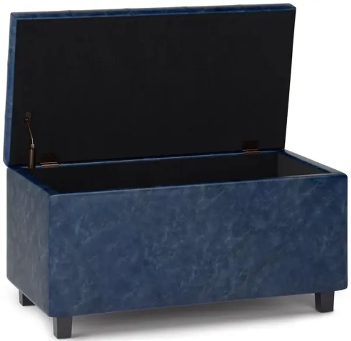 Cosmopolitan Storage Ottoman in Vegan Leather