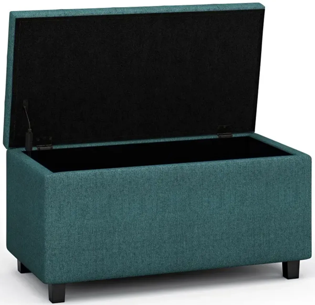 Cosmopolitan Storage Ottoman in Linen