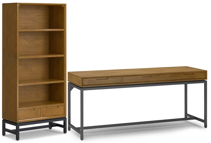 Banting 72 inch Desk and 30 inch Bookcase (Set of 2)