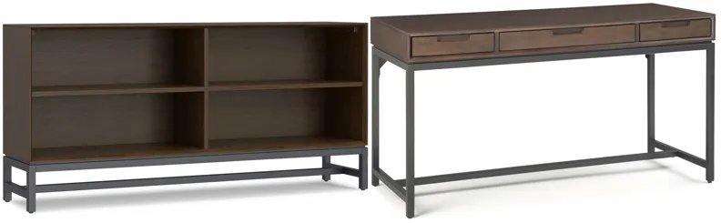 Banting 60 inch Desk and 64 inch Bookcase (Set of 2)