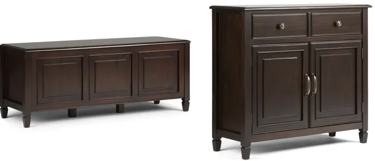 Connaught 51-inch Storage Bench and 40-inch Cabinet