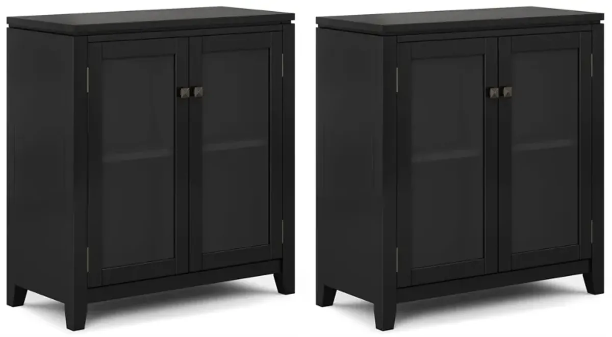 Cosmopolitan 30 inch Storage Cabinet (Set of 2)