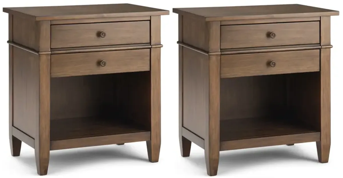 Carlton 24 inch Bedside Table (Set of 2)