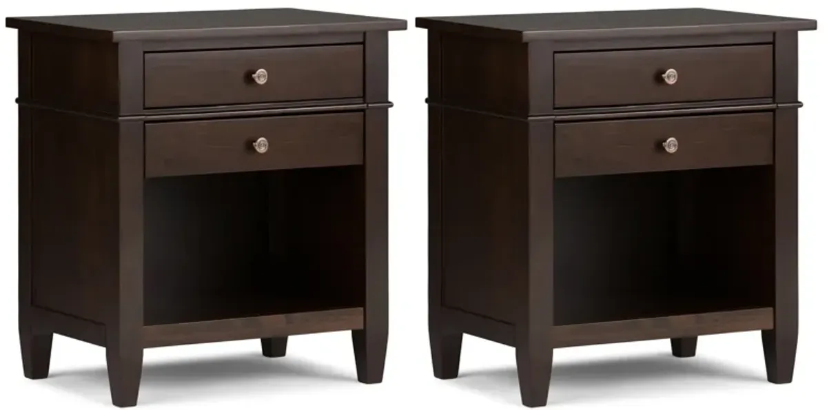 Carlton 24 inch Bedside Table (Set of 2)