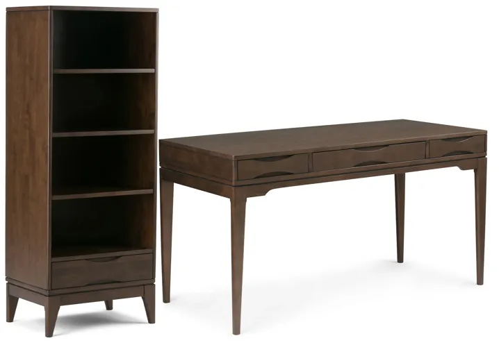 Harper 60 inch Desk and 24 inch Bookcase (Set of 2)