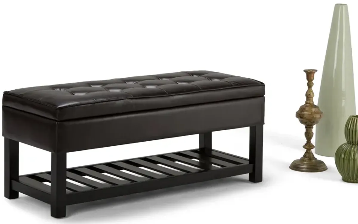 Cosmopolitan Ottoman Bench in Vegan Leather