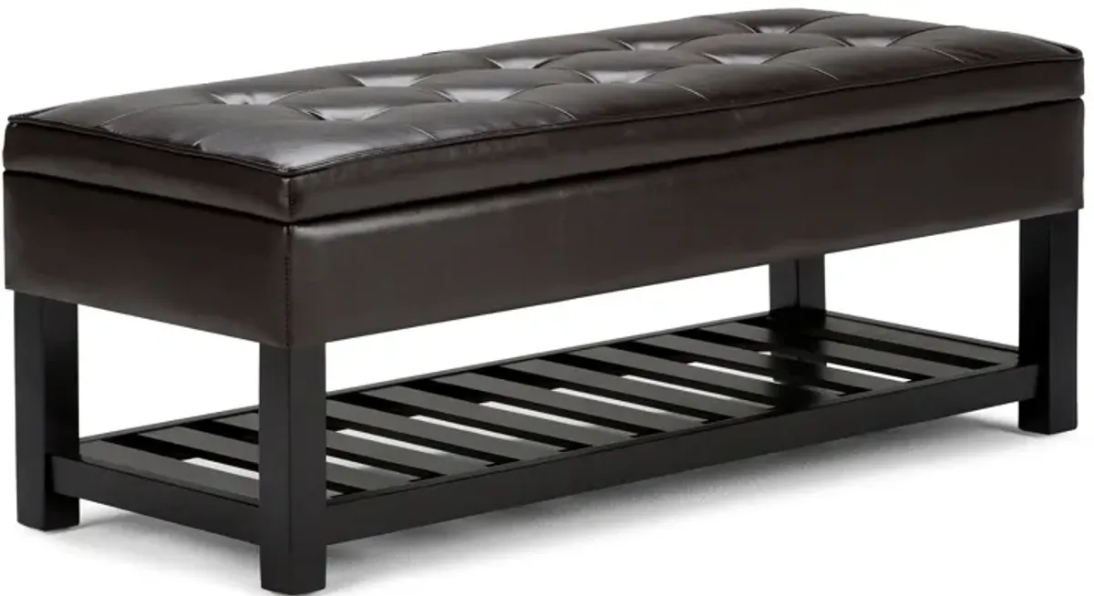 Cosmopolitan Ottoman Bench in Vegan Leather