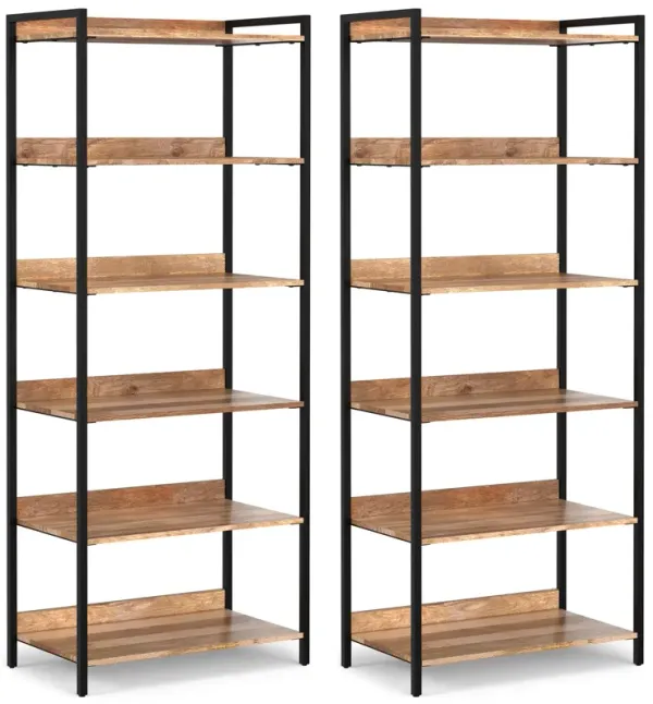 Kelsey 30 inch 5 Shelf Bookcase (Set of 2)