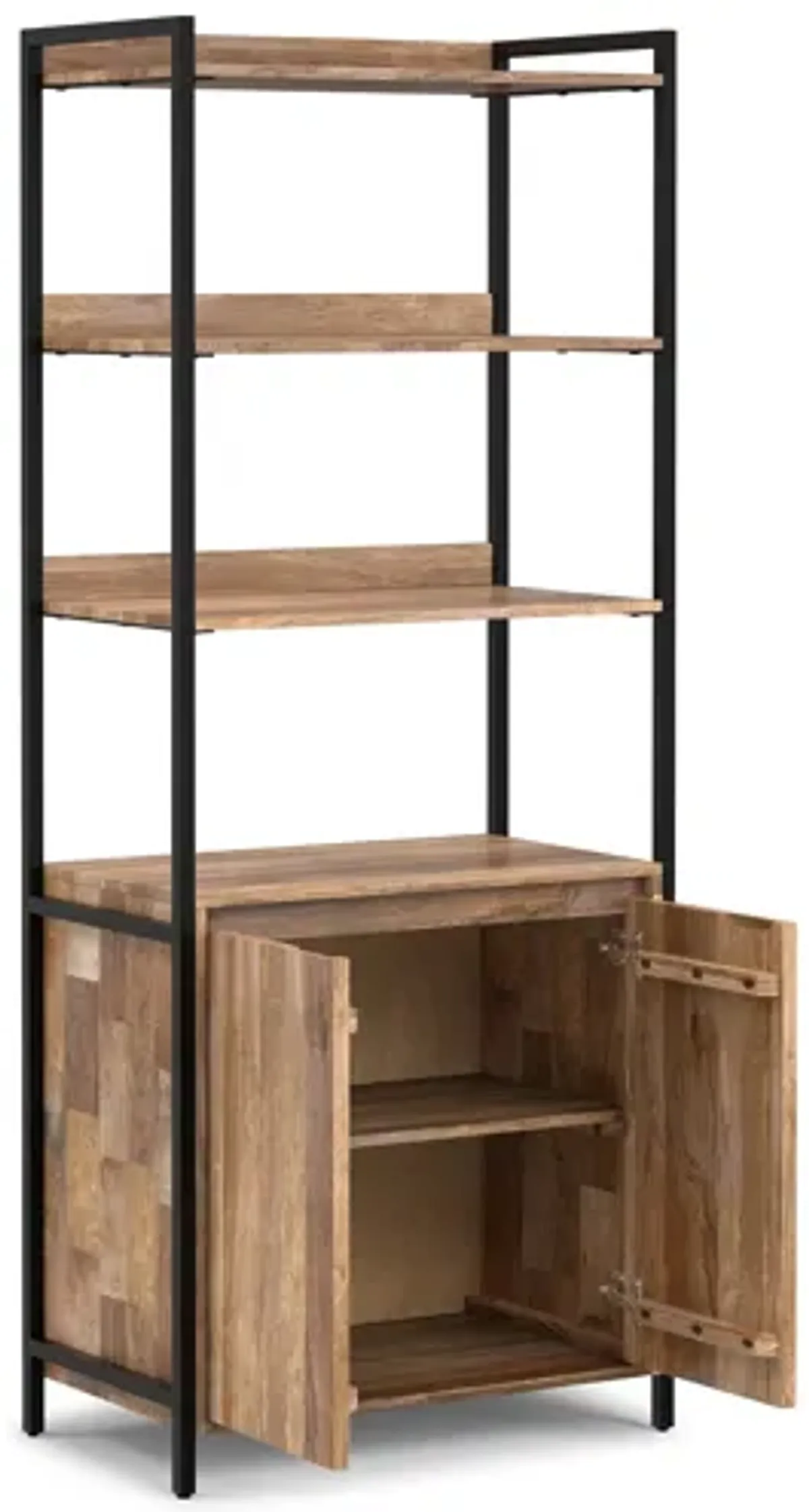Kelsey 30 inch 5 Shelf Bookcase with Doors (Set of 2)