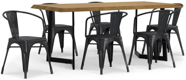 Larkin / Watkins 7 Pc Dining Set in Mango