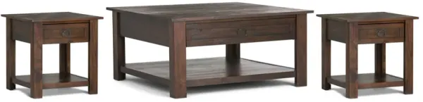 Monroe 38 inch Coffee Table with 22 inch End Tables (Set of 3)