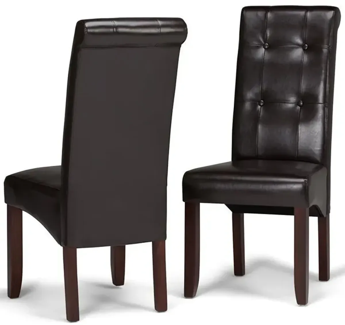 Cosmopolitan Dining Chair in Vegan Leather (Set of 2)