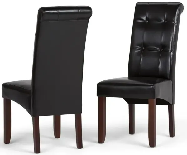 Cosmopolitan Dining Chair in Vegan Leather (Set of 2)