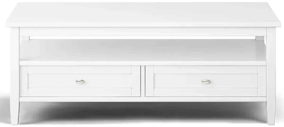 Warm Shaker 48 inch Coffee Table with 14 inch End Tables (Set of 3)