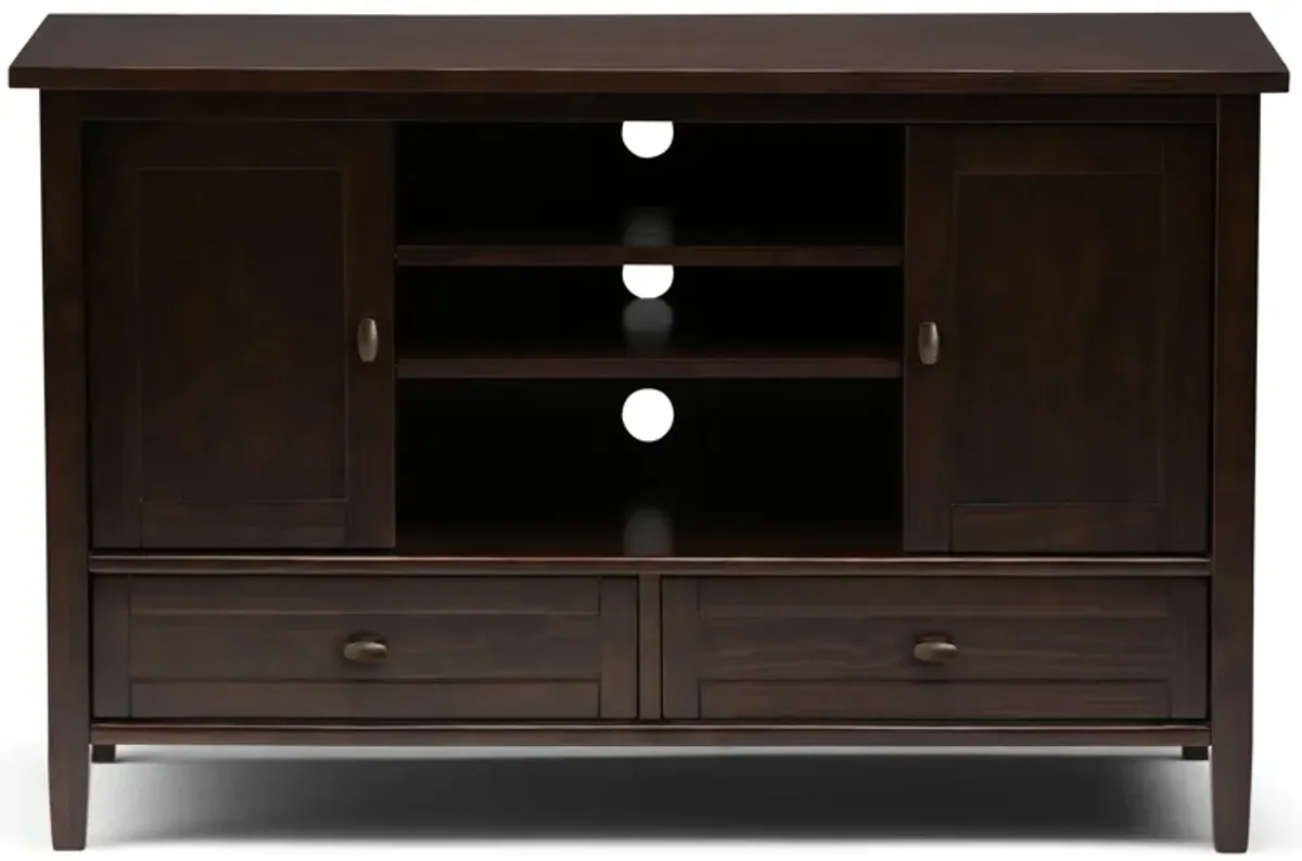 Warm Shaker 47 inch TV Stand with 26 inch Bookcases (Set of 3)