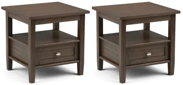 Warm Shaker 20 inch End Table (Set of 2)