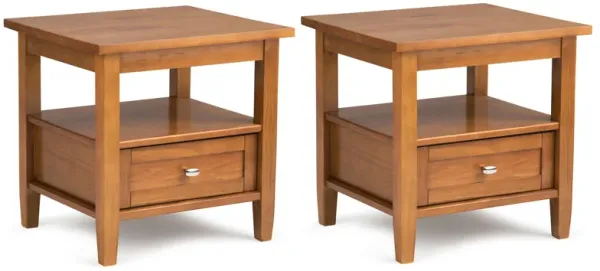 Warm Shaker 20 inch End Table (Set of 2)