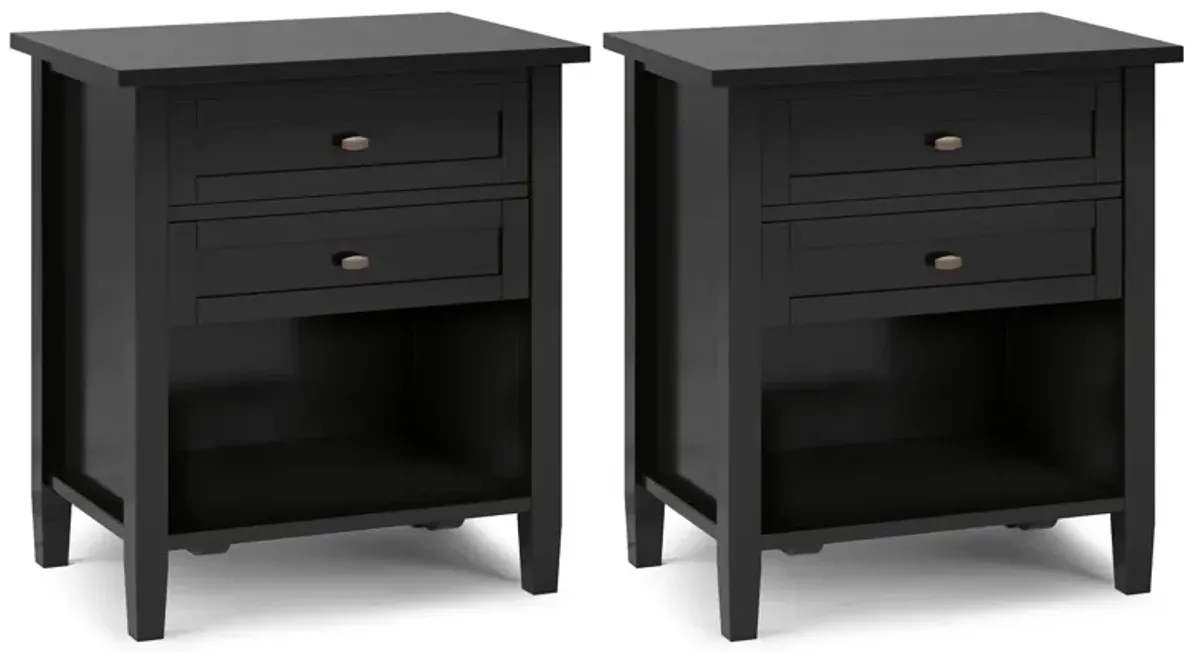 Warm Shaker 24 inch Night Stand (Set of 2)