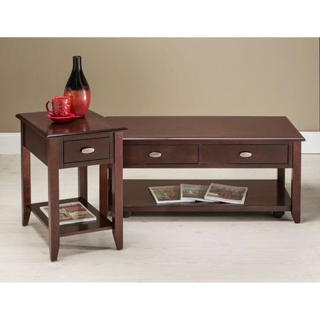 Radcliffe Merlot Chairside Table