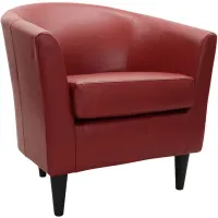Windsor Red Accent Chair