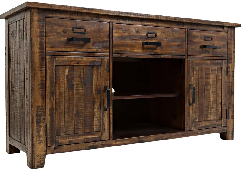 Jofran | Cannon Valley 60" Console | Distressed Pecan