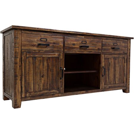 Cannon Valley Distressed Pecan 70" Console