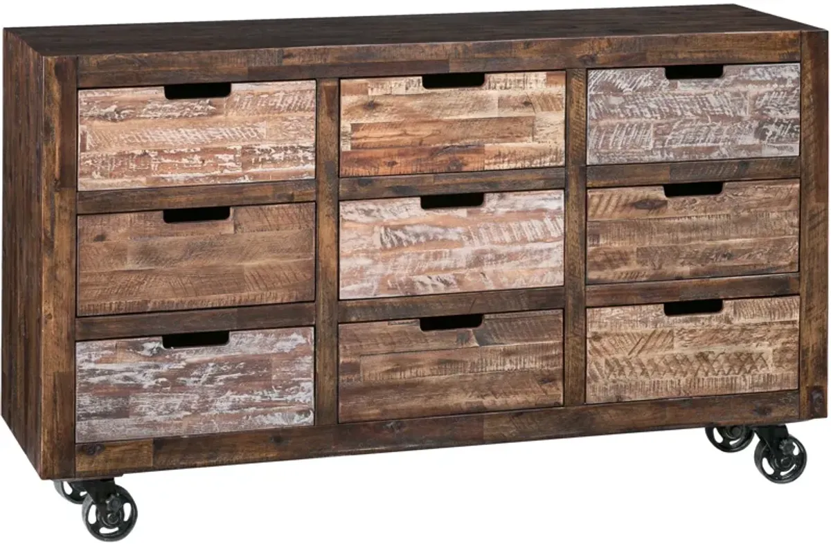 | Painted Canyon 9 Drawer Chest | Chestnut