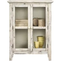 Rustic Shores Antique White 2 Door Cabinet