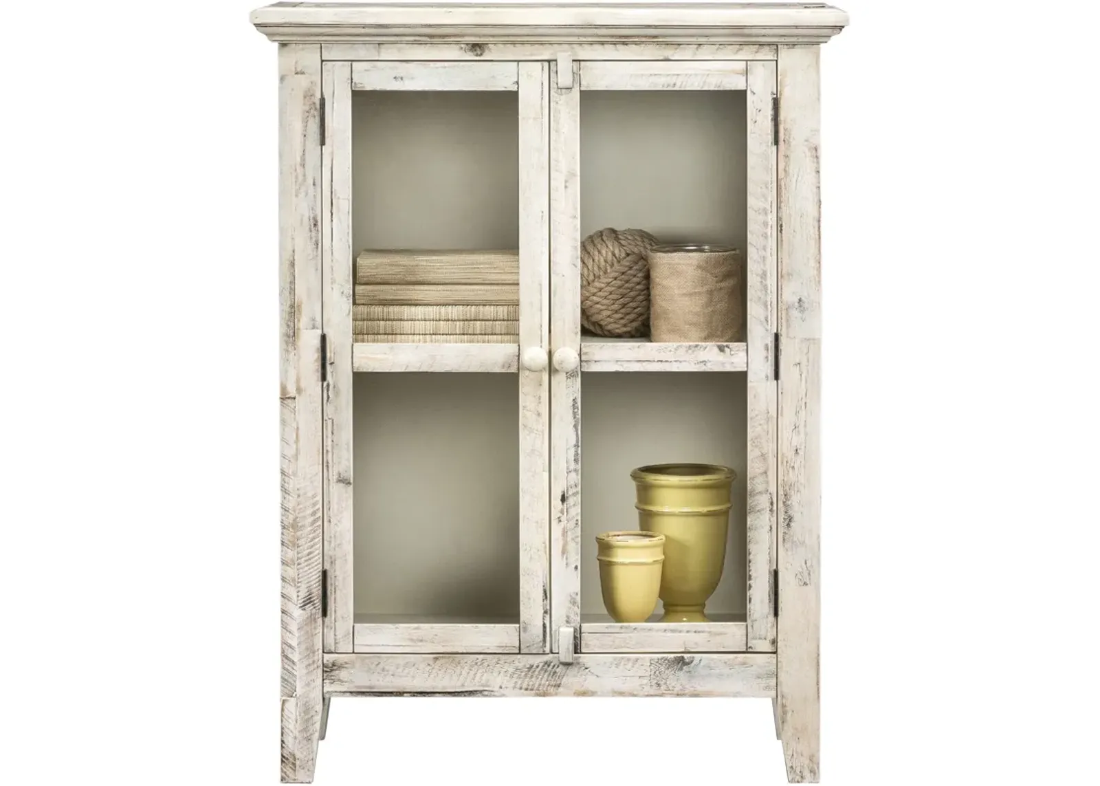 | Rustic Shores 2 Door Cabinet | Antique White