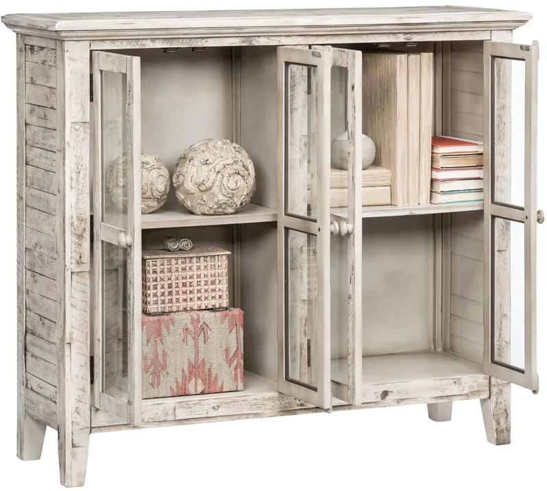 Jofran | Rustic Shores 4 Door Cabinet | Antique White