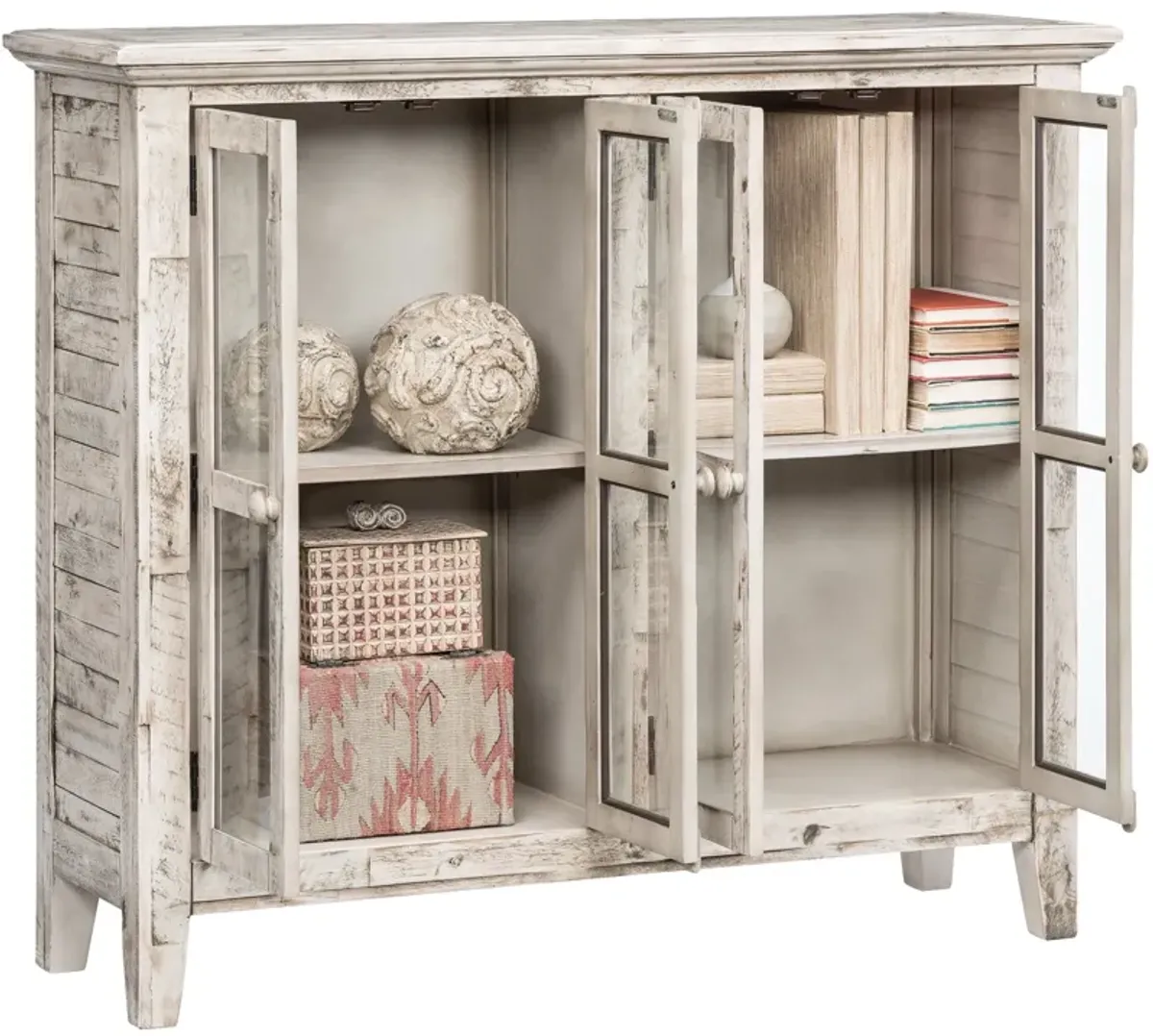 Rustic Shores 4 Door Cabinet