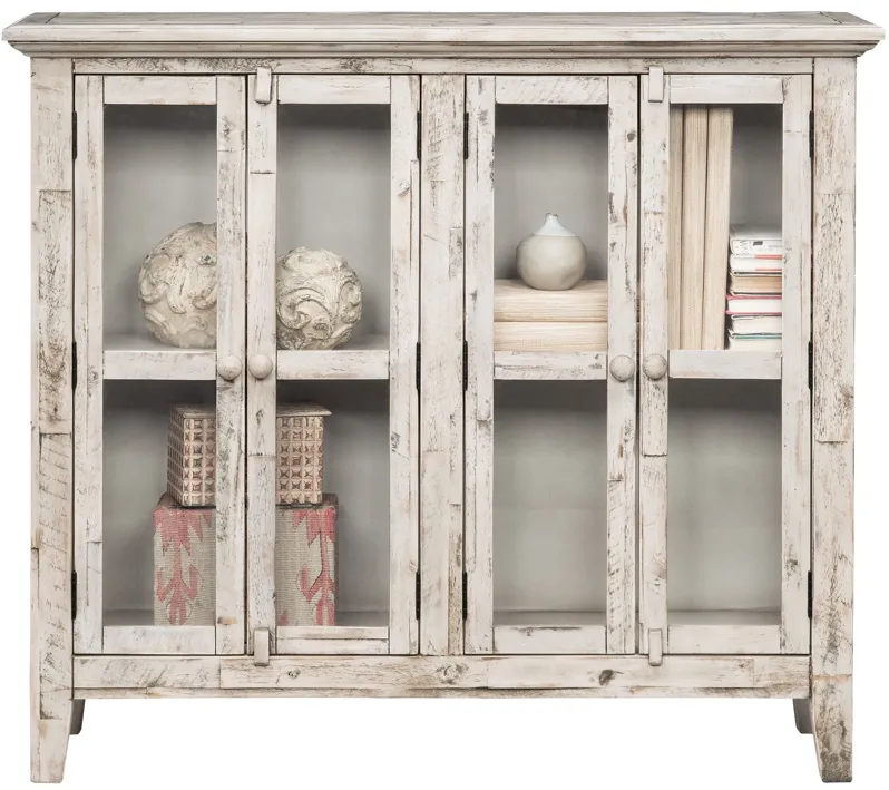 Jofran | Rustic Shores 4 Door Cabinet | Antique White