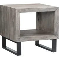 Mulholland Drive Sandblasted Gray Accent Table 