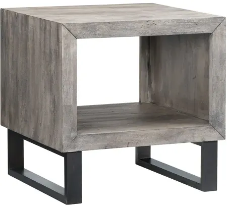 Mulholland Drive Sandblasted Gray Accent Table 