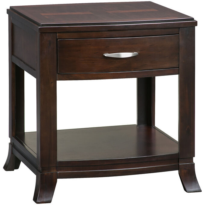 Downtown Merlot End Table