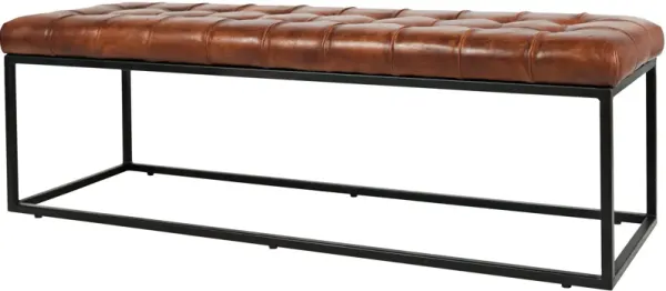 Jofran Strathmore Leather Bench