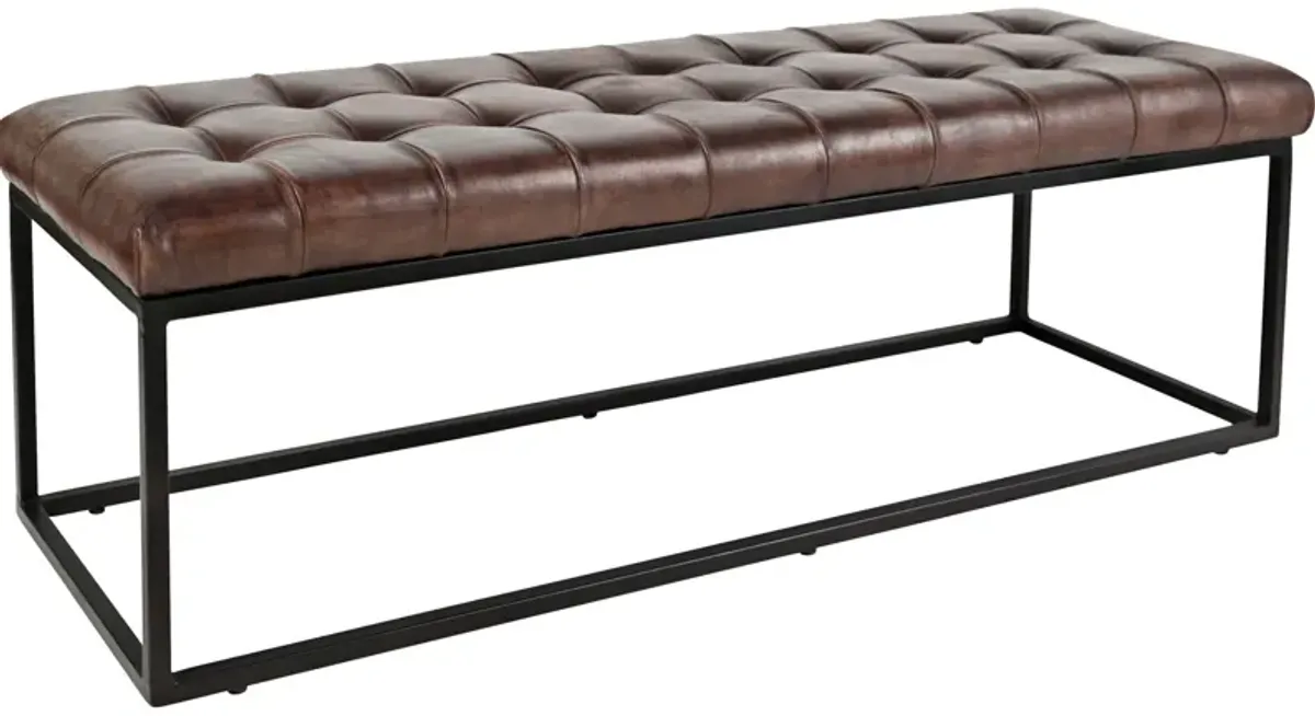 Strathmore Leather Bench